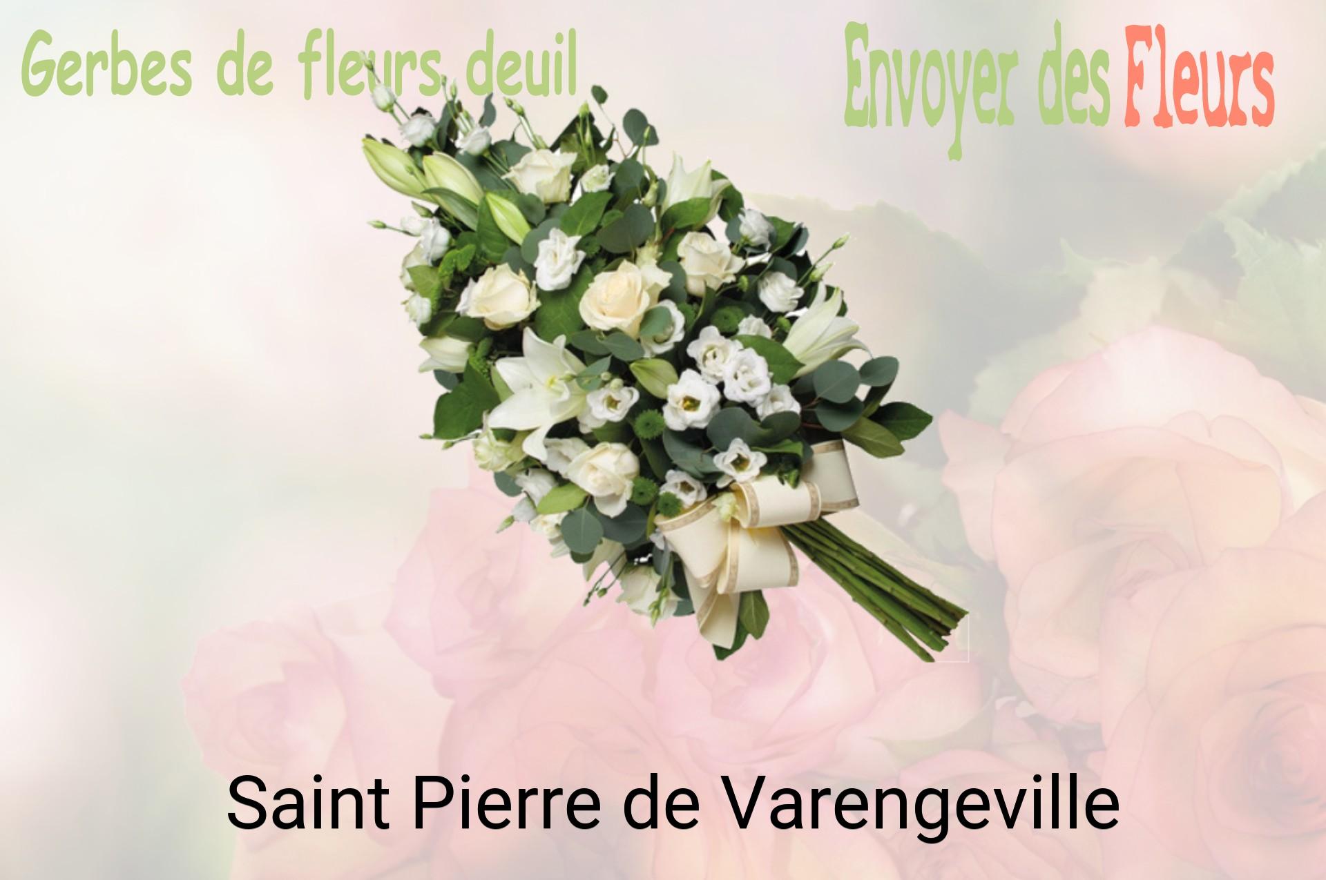 Gerbe de fleurs de deuil livrée à Saint-Pierre-de-Varengeville
